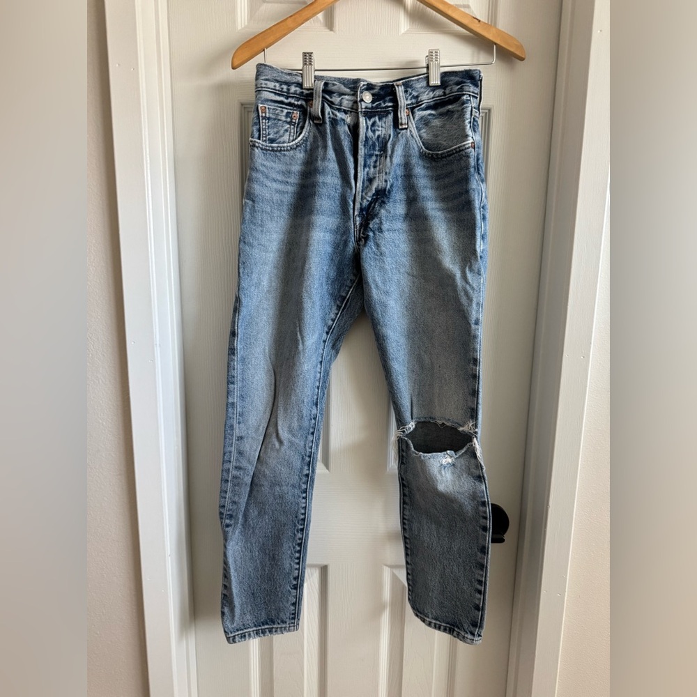 Levi’s white oak cone 501 skinny jeans